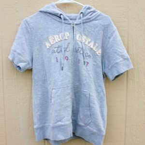 Aero Short sleeve zip up sweat shirt